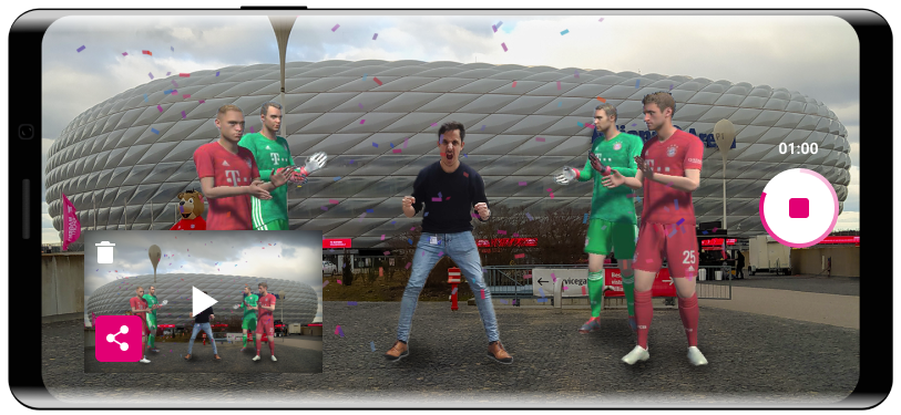 avarena immersiv.io FC Bayern Munich augmented reality AR show