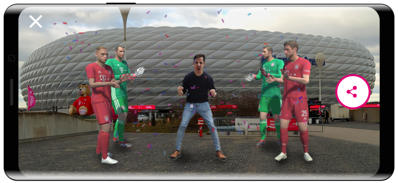 avarena immersiv.io FC Bayern Munich augmented reality AR show
