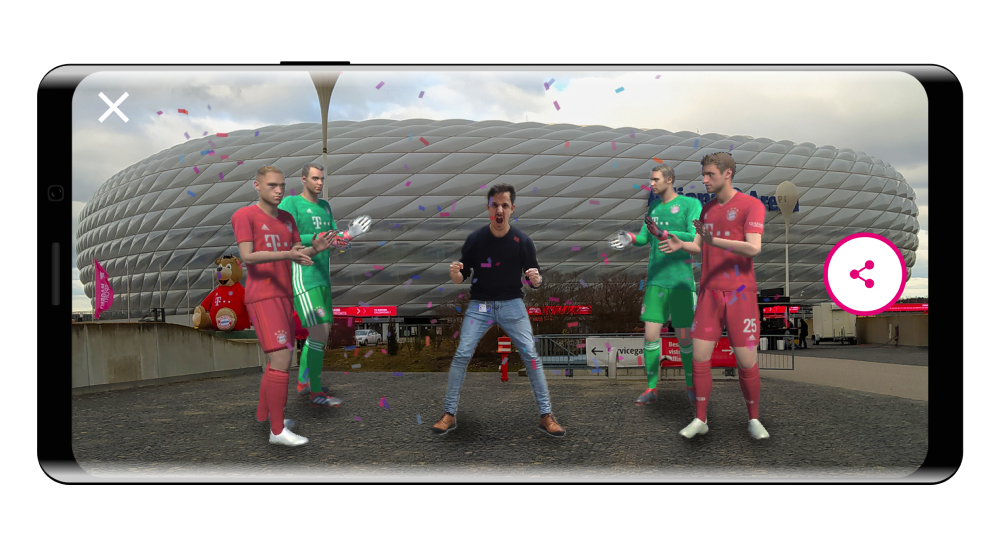 Players AR avatars FC Bayern