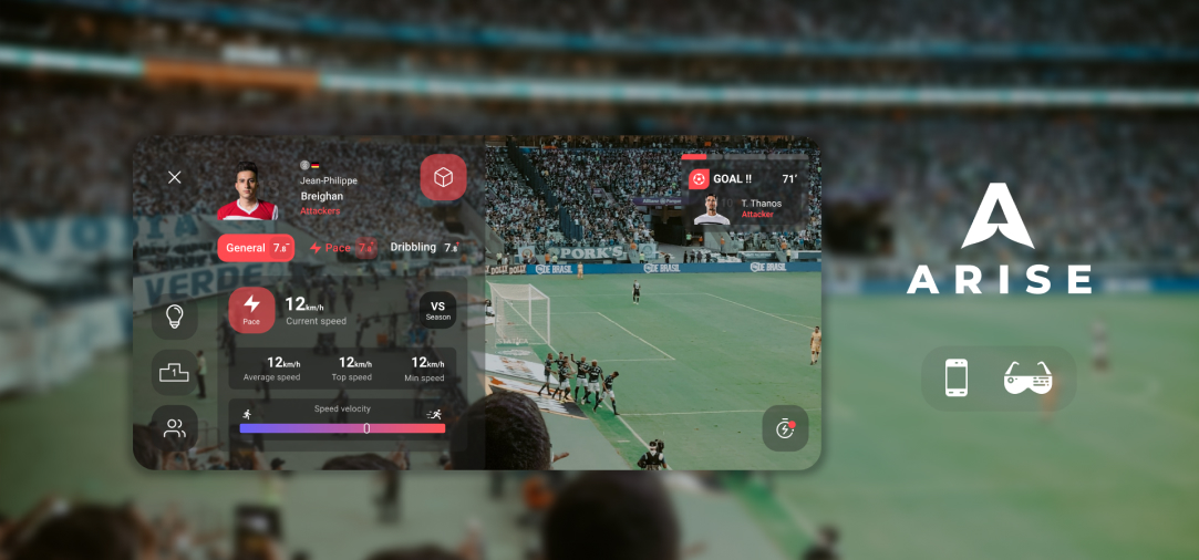 ARISE design AR sports app