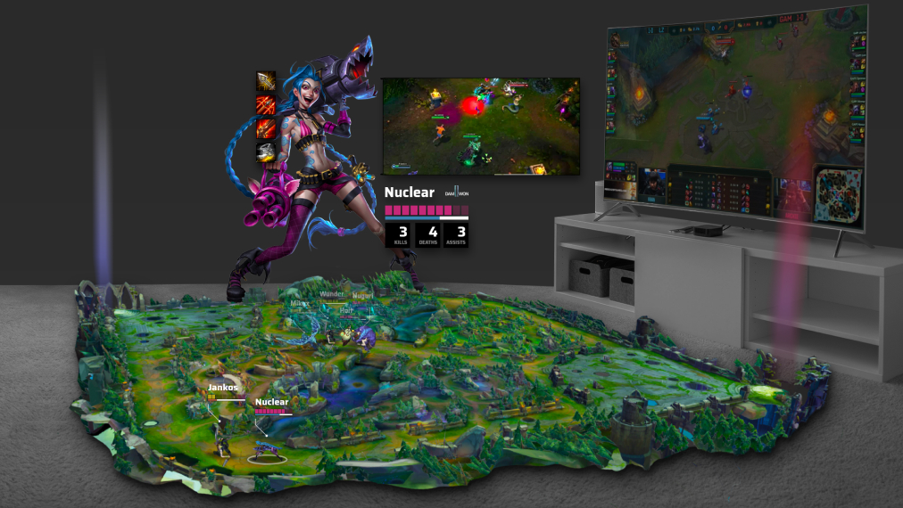 Genesis Augmented Reality Gaming. Fiducial Markers used to play league of legends in augmented reality