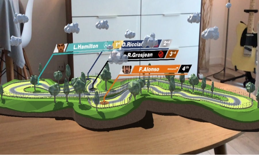 AR Live Race with F1 and TF1 Immersiv.io