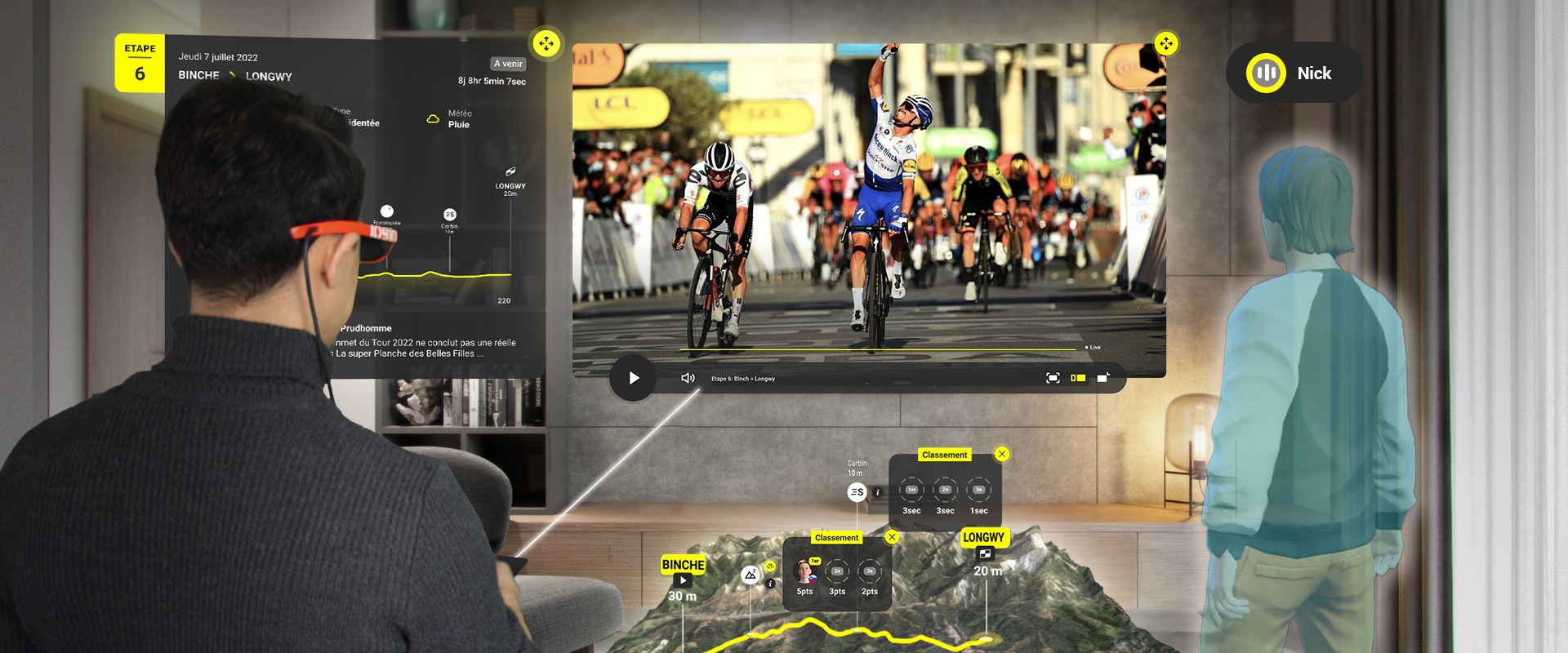 tour de france augmented race